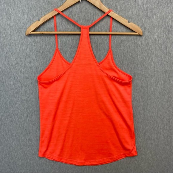 Under Armour Orange Heat Gear Tank Top Loose Fit Racer Back - Picture 10 of 10